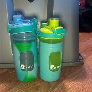 Bubba Kids Water Bottles - Aqua and Lime